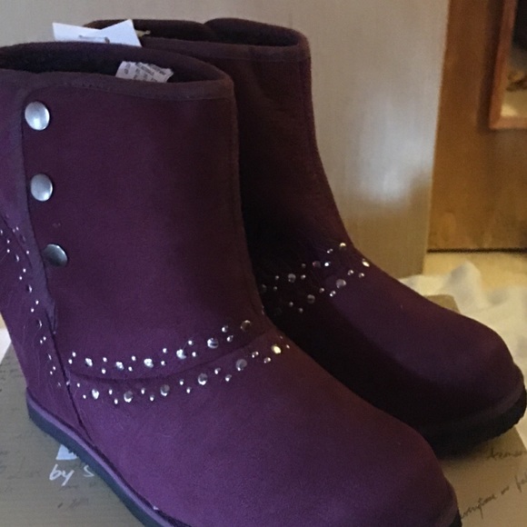 Dream out Loud Ankle burgundy Boots by Selena Gomez size 10 - Picture 4 of 12